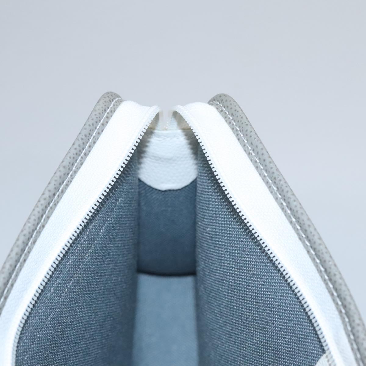 Dior Honeycomb Ecru Canvas Clutch Bag (Pre-Owned)