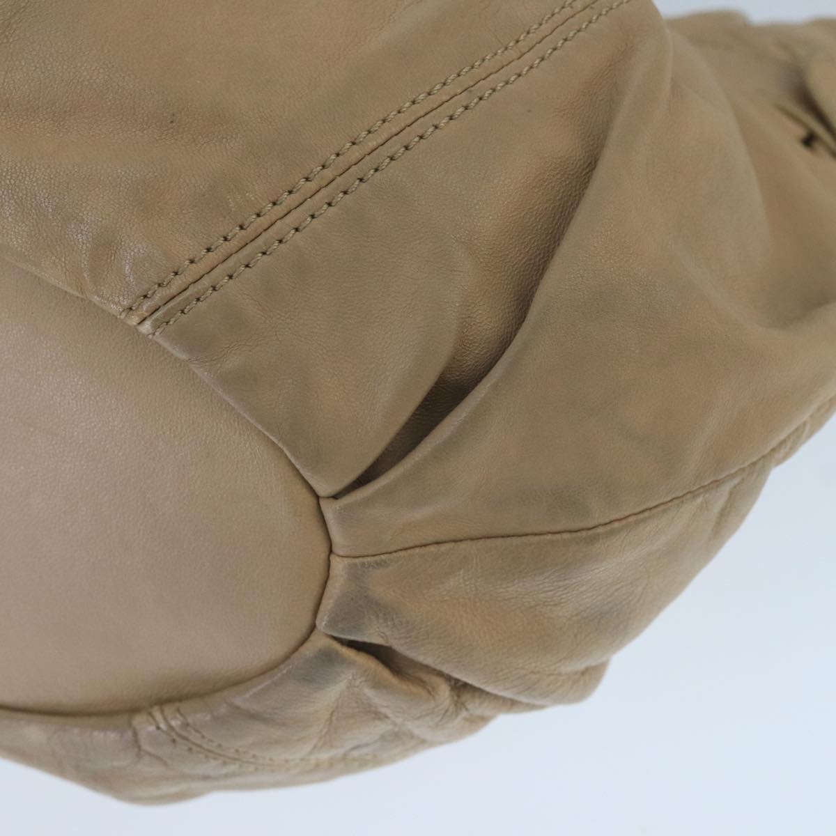 Céline Pillow Beige Leather Handbag (Pre-Owned)