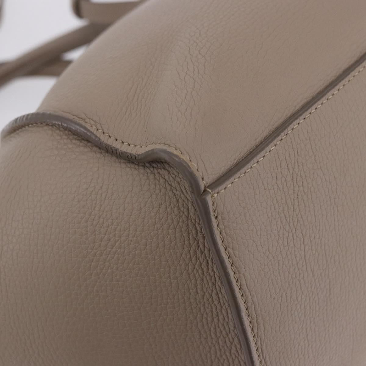 Celine Big Grained Calfskin Beige Leather Handbag (Pre-Owned)