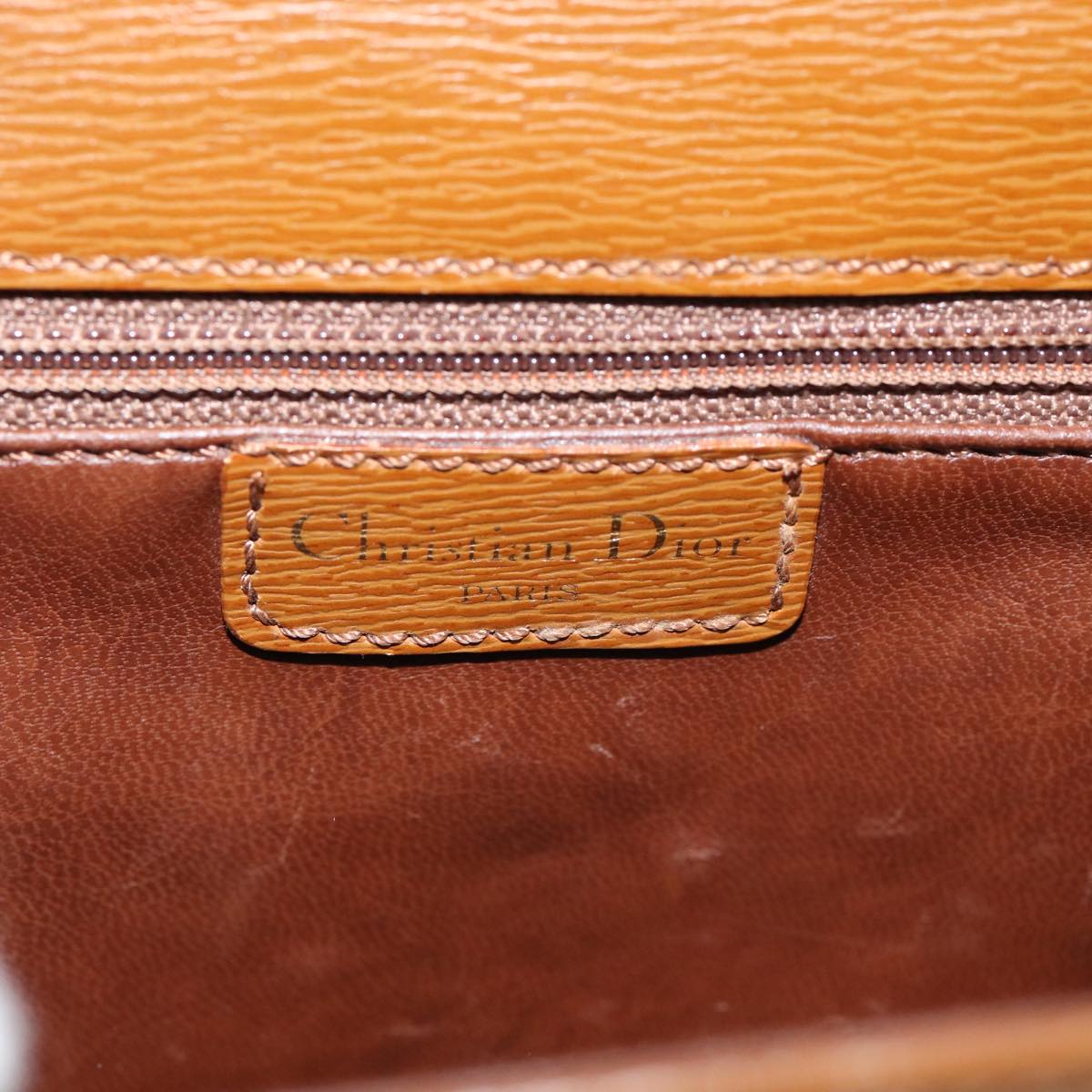 Dior Brown Leather Shoulder Bag (Pre-Owned)