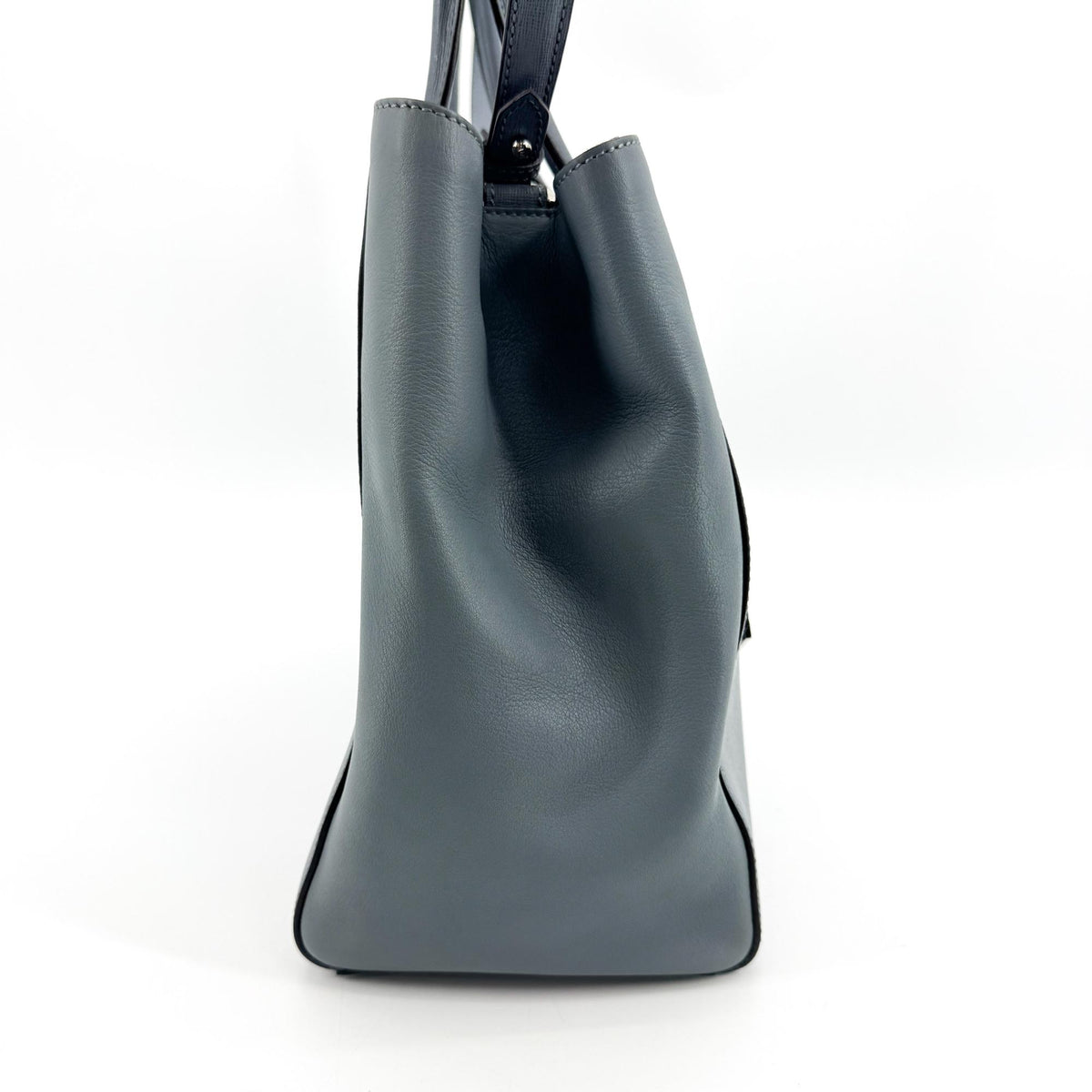 Fendi 2Jours Leather Blue Leather Handbag (Pre-Owned)