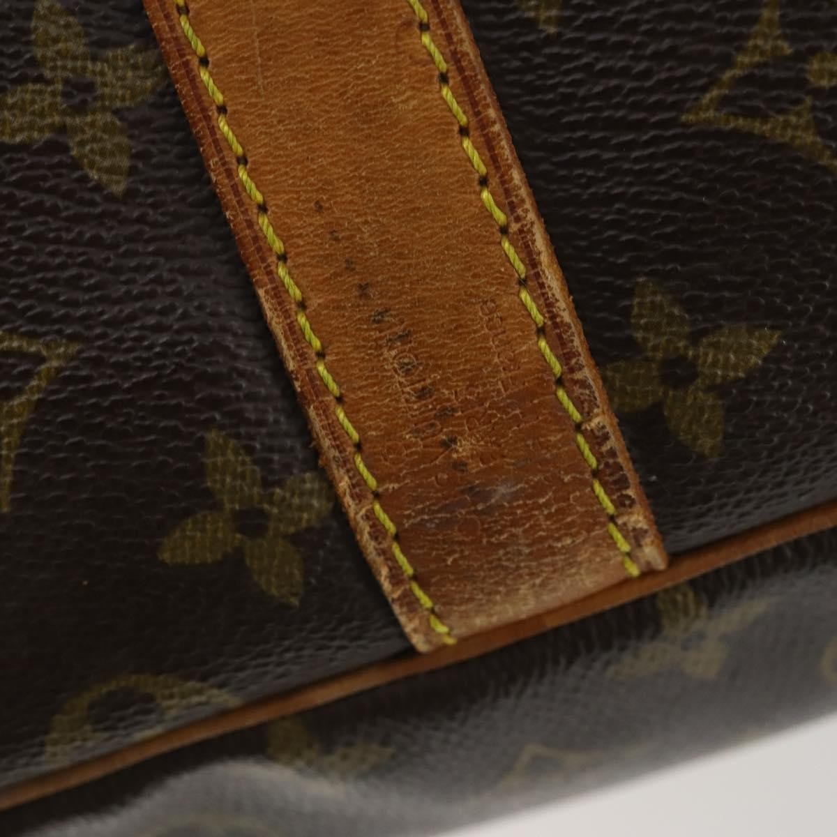 Louis Vuitton Keepall Bandouliere Monogram Canvas Brown Canvas Travel Bag Bag (Pre-Owned)