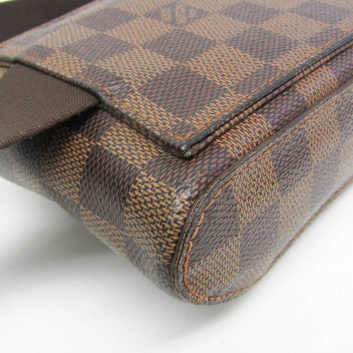 Louis Vuitton Geronimos Waist Damier Ebene Brown Canvas Shoulder Bag Bag (Pre-Owned)
