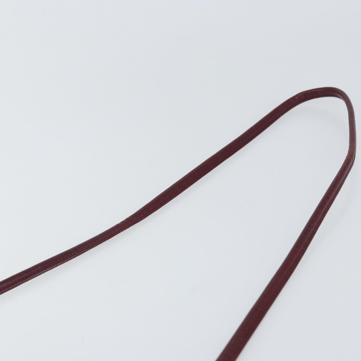 Christian Dior Vintage Leather Burgundy Leather Shoulder Bag Bag (Pre-Owned)