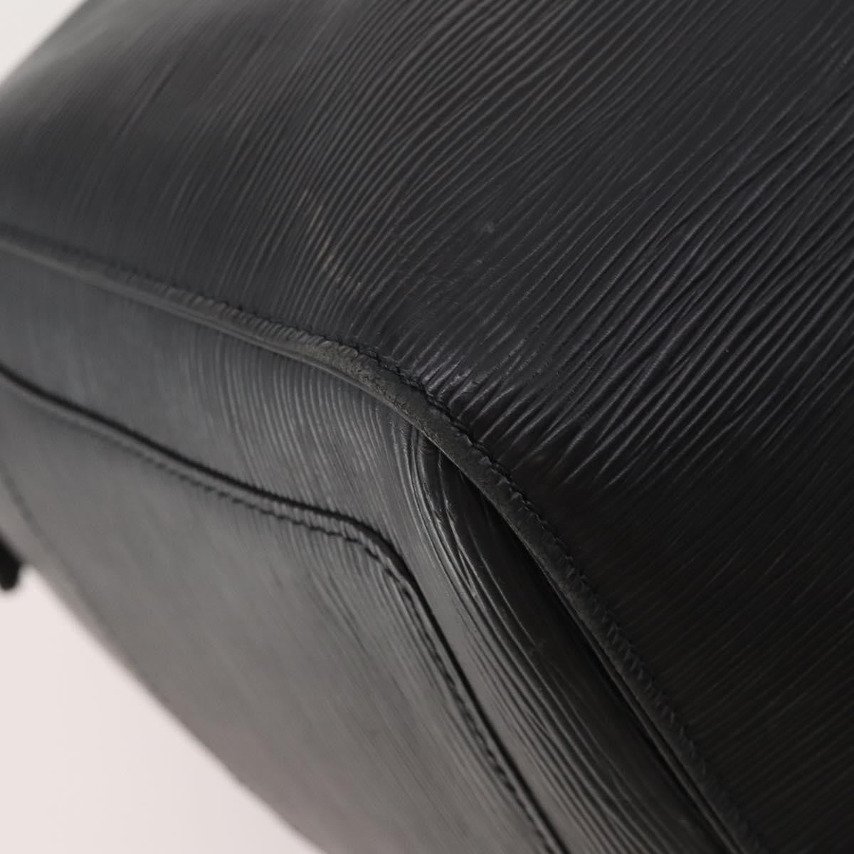 Louis Vuitton Keepall Epi Leather Black Leather Travel Bag Bag (Pre-Owned)