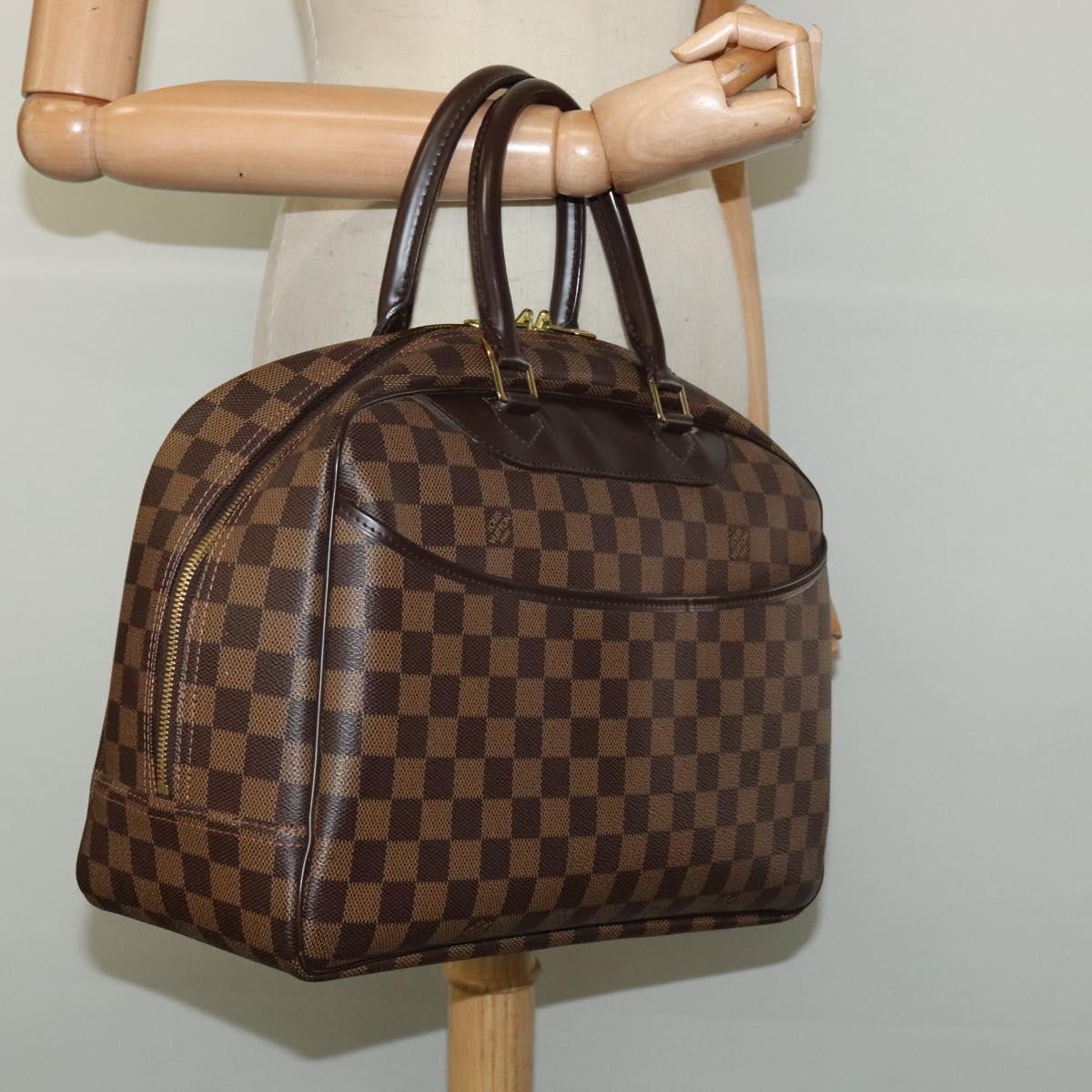 Louis Vuitton Deauville Brown Canvas Handbag (Pre-Owned)