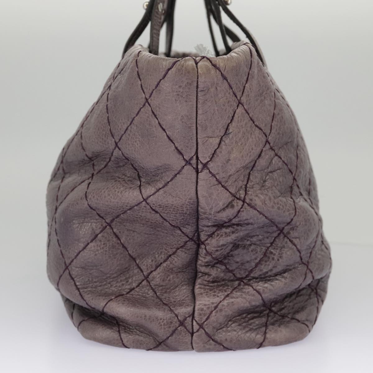 Chanel Shopping Purple Leather Tote Bag (Pre-Owned)