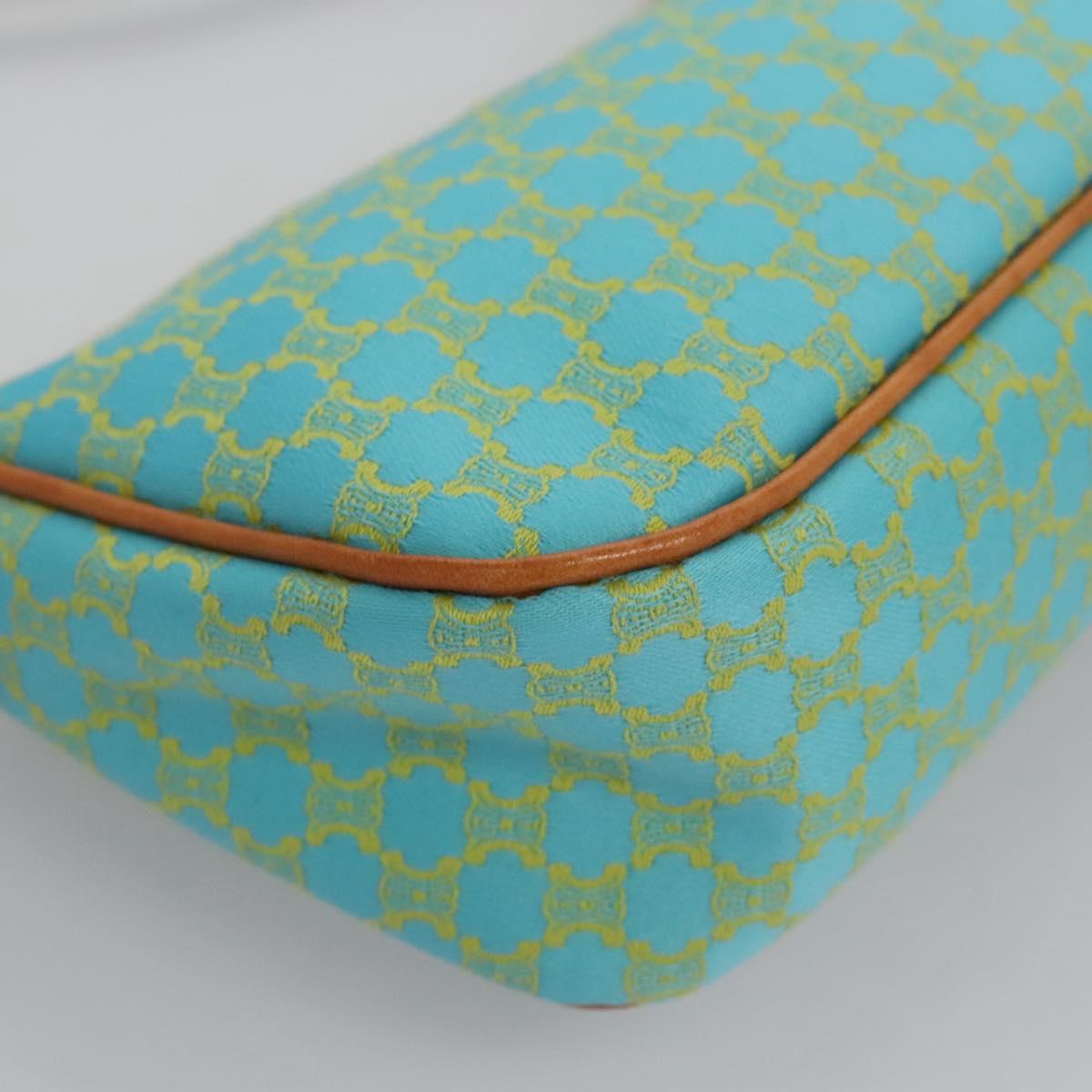 Céline Macadam Blue Canvas Clutch Bag (Pre-Owned)