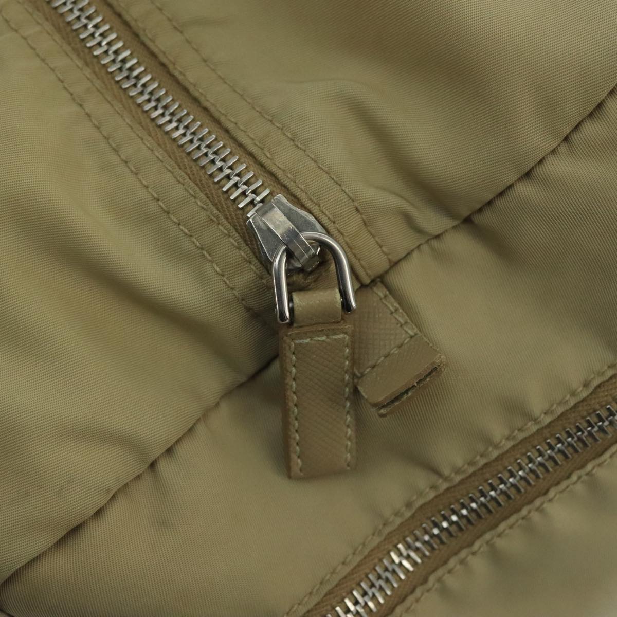 Prada Re-Nylon Beige Synthetic Handbag (Pre-Owned)