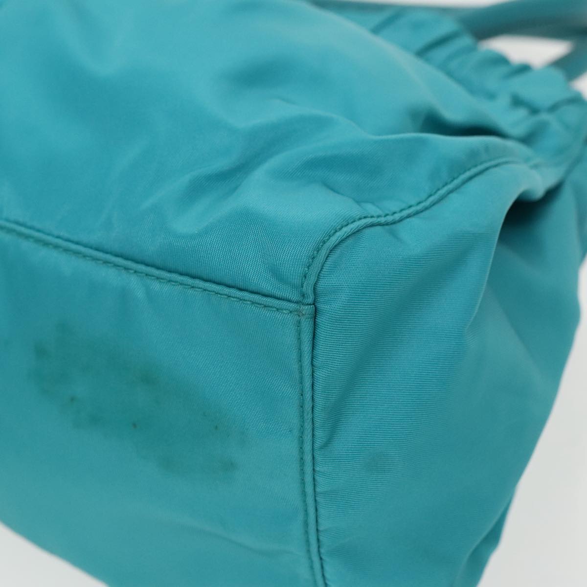 Prada Re-Nylon Turquoise Synthetic Handbag (Pre-Owned)