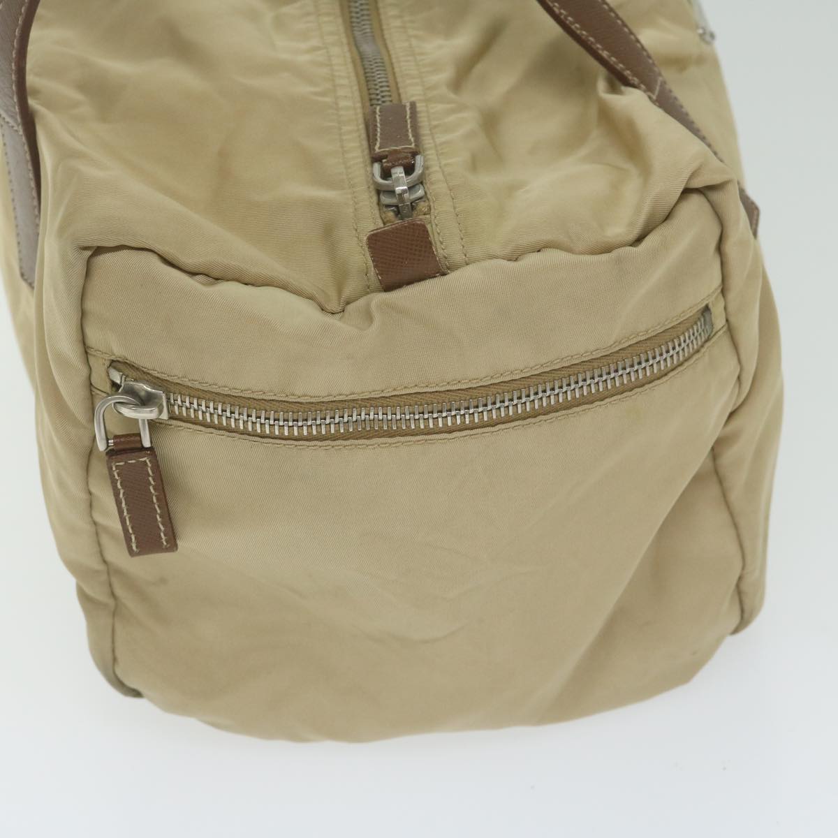 Prada Beige Synthetic Handbag (Pre-Owned)