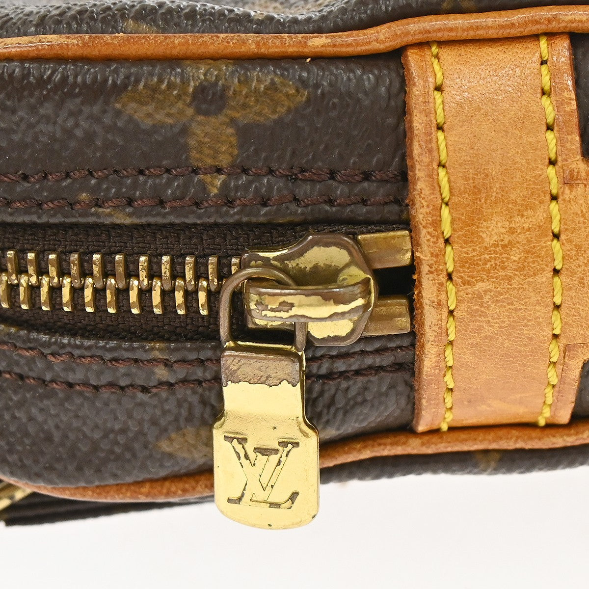Louis Vuitton Pochette Marly Bandouliere Monogram Canvas Brown Canvas Shoulder Bag Bag (Pre-Owned)