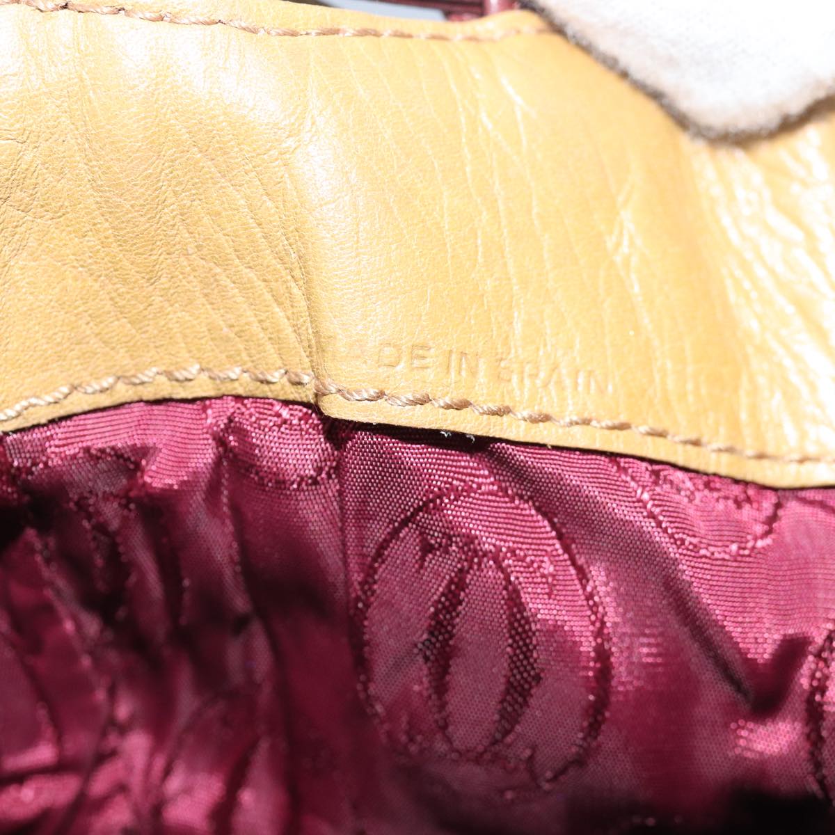 Cartier Must De Cartier Beige Leather Shoulder Bag (Pre-Owned)
