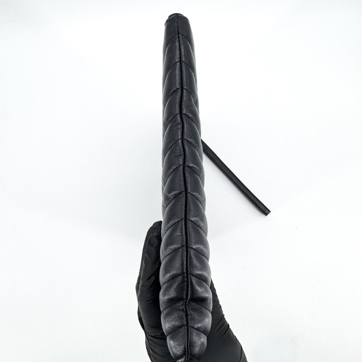 Saint Laurent Puffy Zip Patent Black Leather Clutche & Pouche Bag (Pre-Owned)