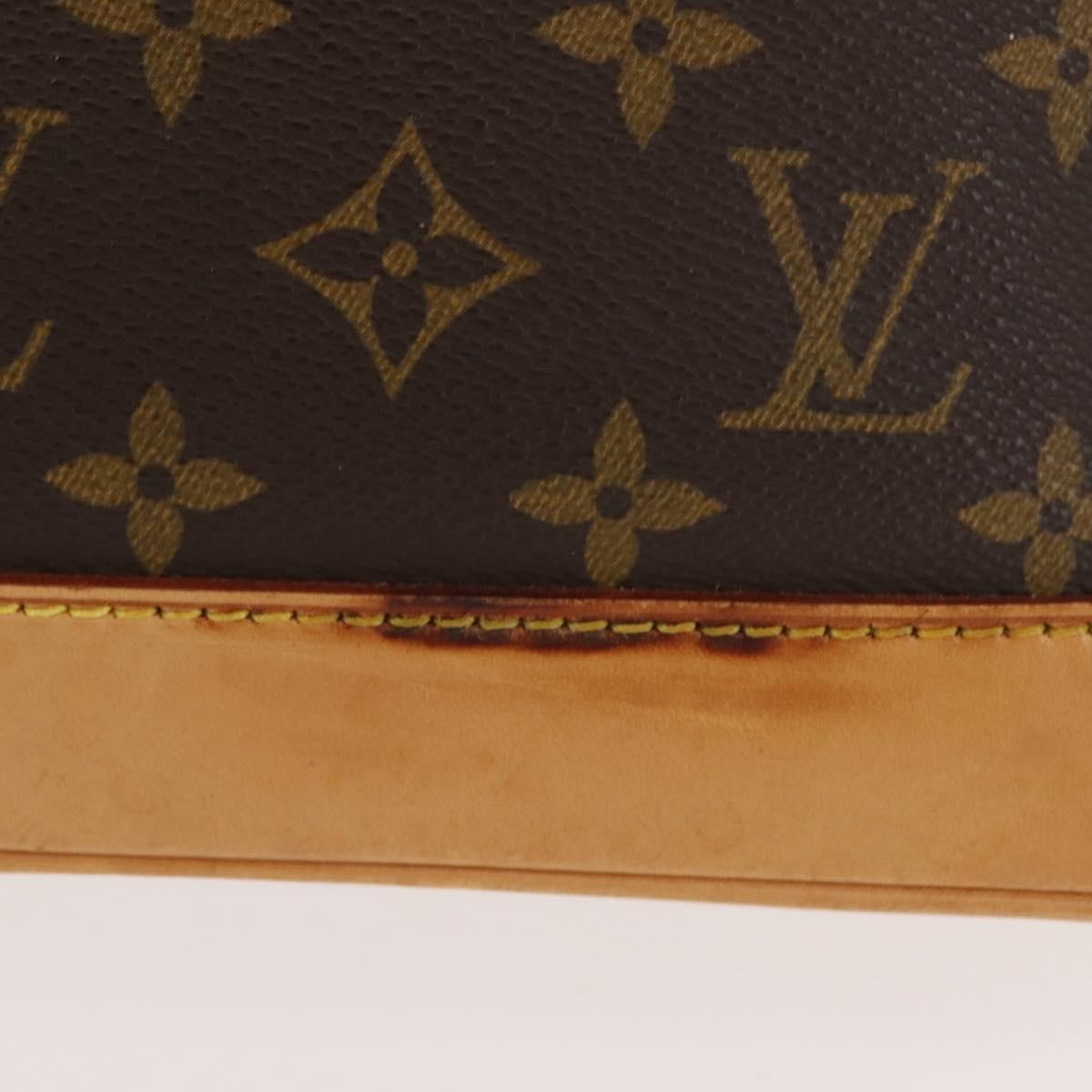 Louis Vuitton Alma Monogram Canvas Brown Canvas Handbag (Pre-Owned)