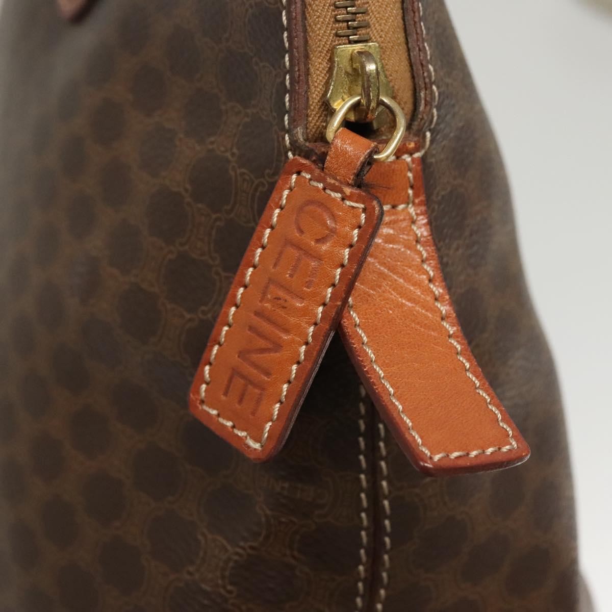 Celine Macadam Macadam With Leather Brown Canvas Handbag (Pre-Owned)
