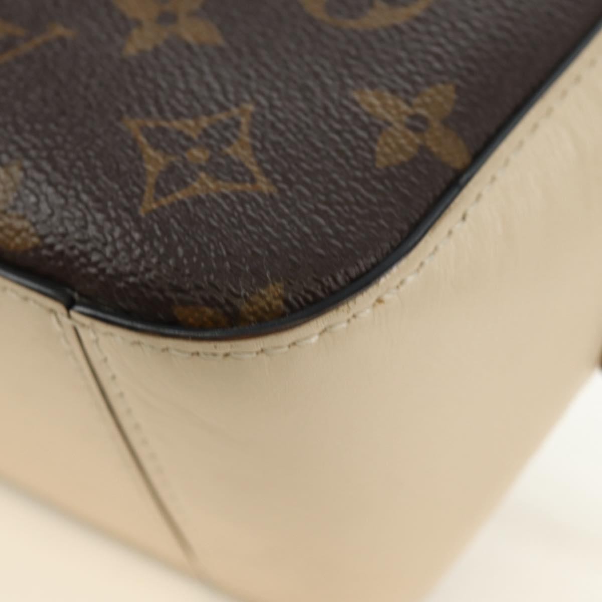 Louis Vuitton Saintonge Monogram Canvas With Leather Brown Canvas Shoulder Bag Bag (Pre-Owned)