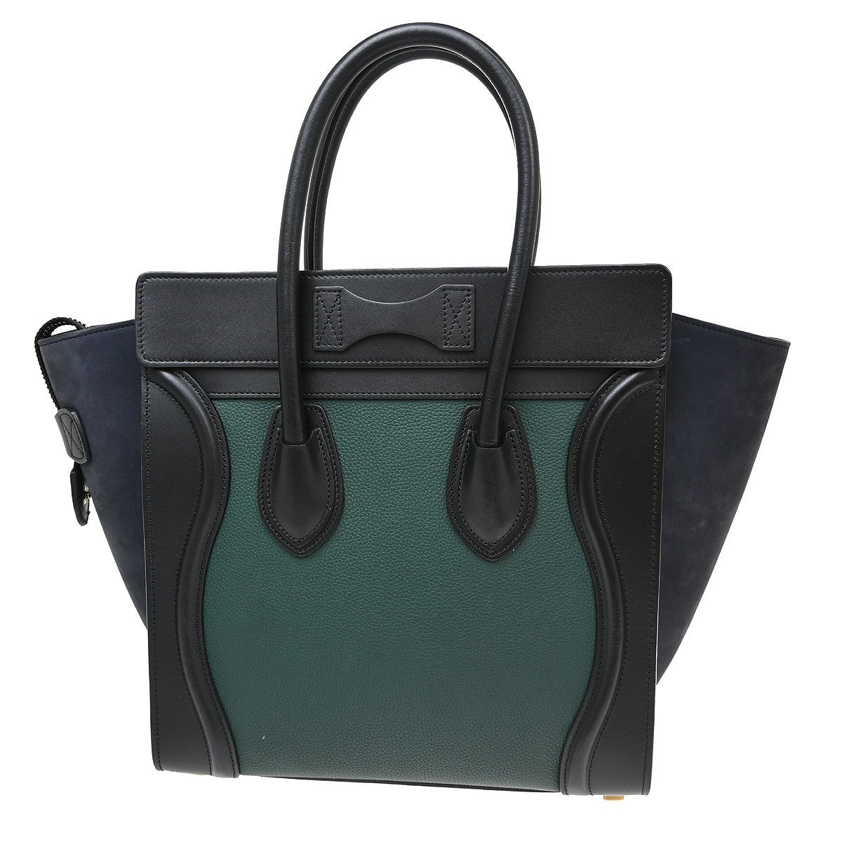 Celine Tricolor Shoulder Luggage Leather Multicolour Leather Tote Bag Bag (Pre-Owned)