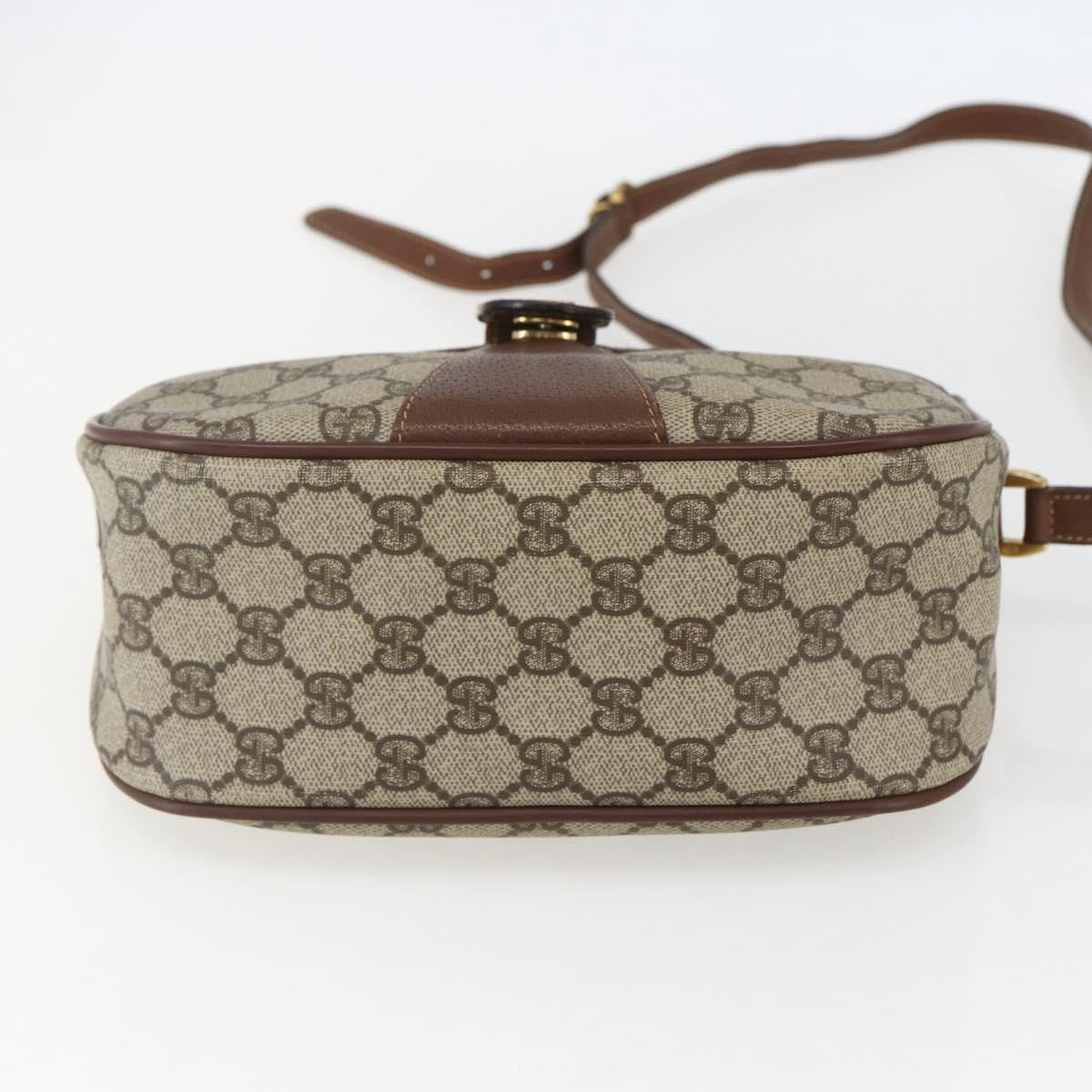 Gucci Vintage Web Gg Coated Canvas Beige Canvas Crossbody Bag Bag (Pre-Owned)