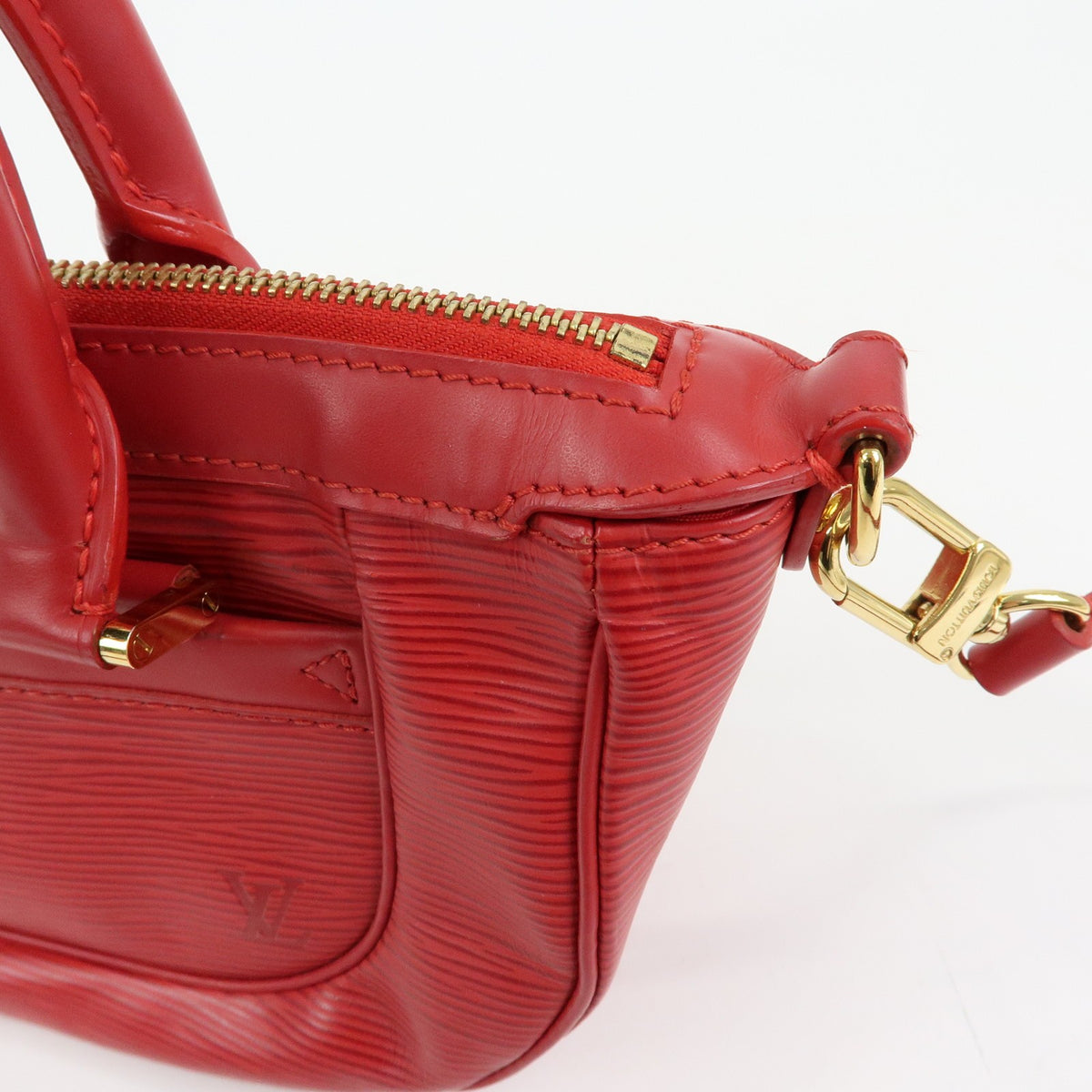 Louis Vuitton Dhanura Epi Leather Red Leather Handbag (Pre-Owned)