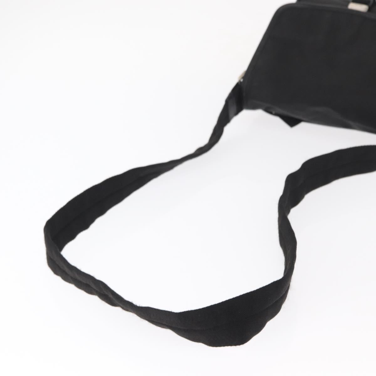 Prada Logo Flap Messenger Tessuto Black Nylon Shoulder Bag Bag (Pre-Owned)