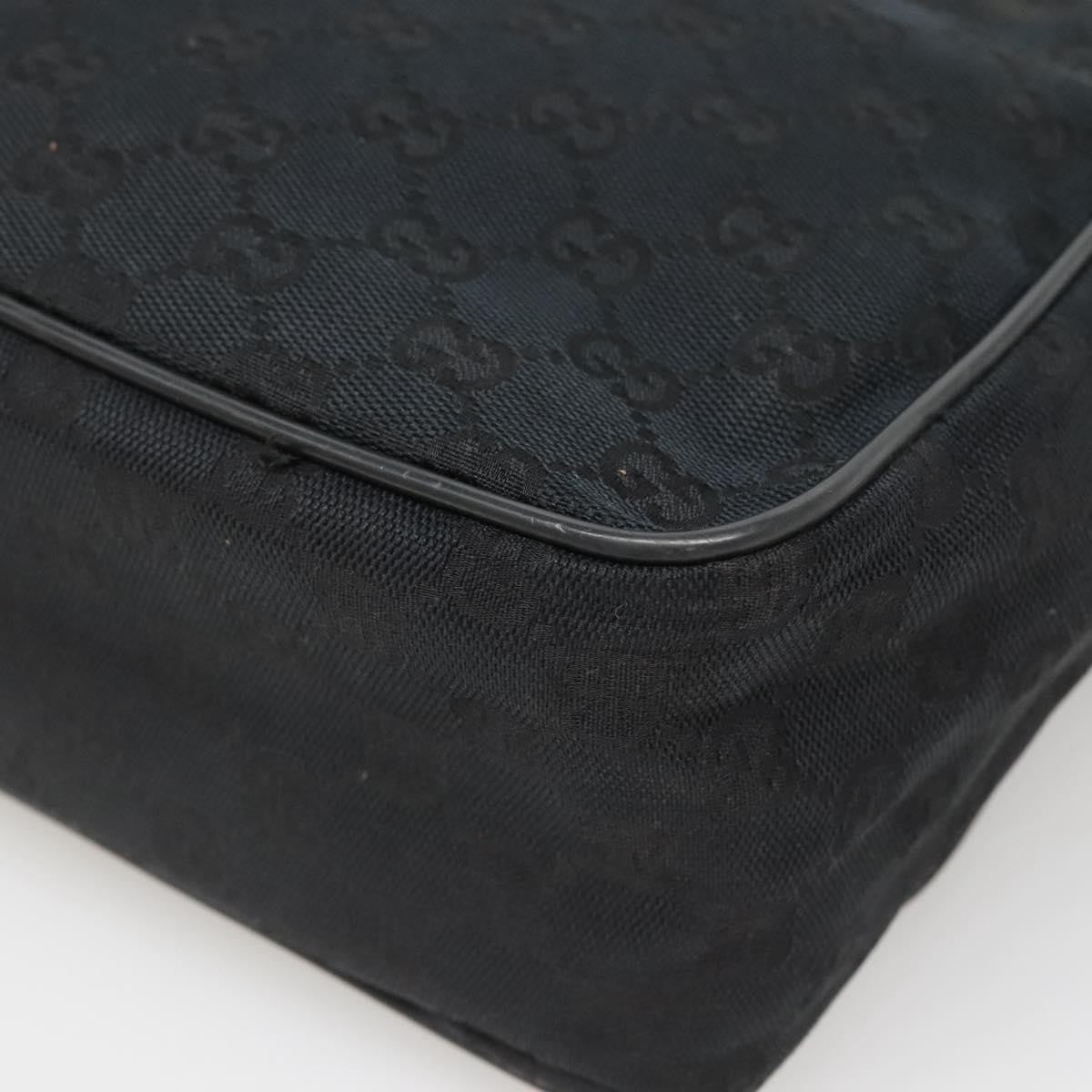 Gucci Flap Messenger Gg Coated Canvas Black Canvas Shoulder Bag Bag (Pre-Owned)