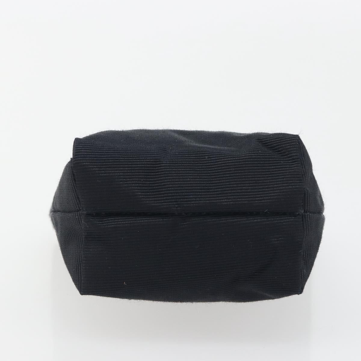 Celine Circle Logo Pouch Canvas Black Canvas Clutche & Pouche Bag (Pre-Owned)