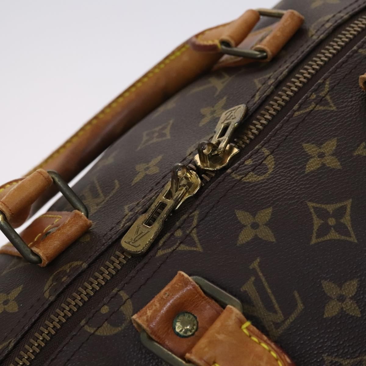 Louis Vuitton Keepall Monogram Canvas Brown Canvas Travel Bag Bag (Pre-Owned)