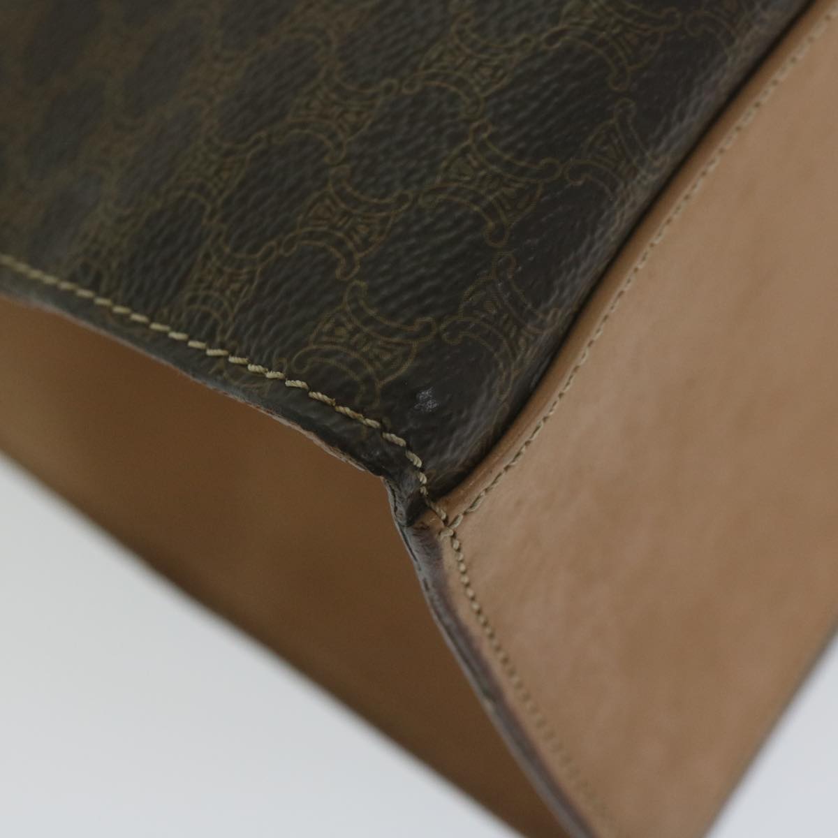 Céline Macadam Brown Canvas Handbag (Pre-Owned)