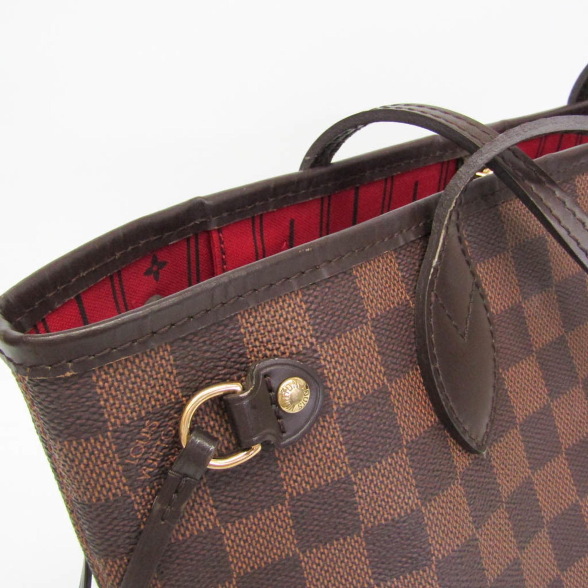 Louis Vuitton Neverfull Damier Brown Canvas Tote Bag Bag (Pre-Owned)
