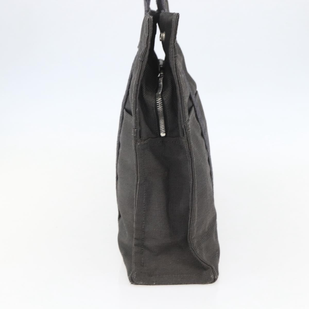 Hermes Fourre-Tout Herline Canvas Gray Canvas Tote Bag Bag (Pre-Owned)