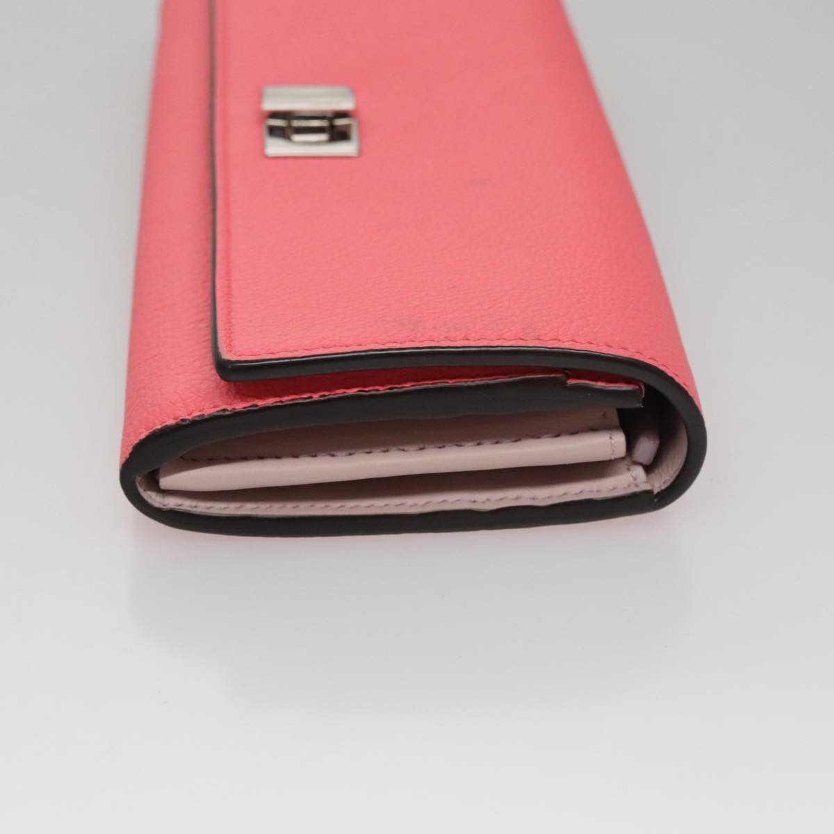Fendi Peekaboo Pink Leather Wallet  (Pre-Owned)