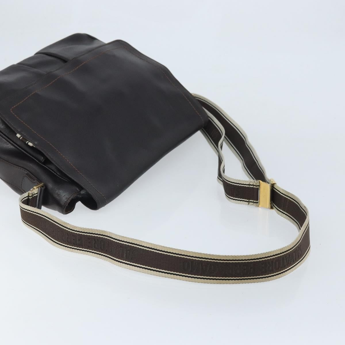 Salvatore Ferragamo Vintage Leather Brown Leather Shoulder Bag Bag (Pre-Owned)