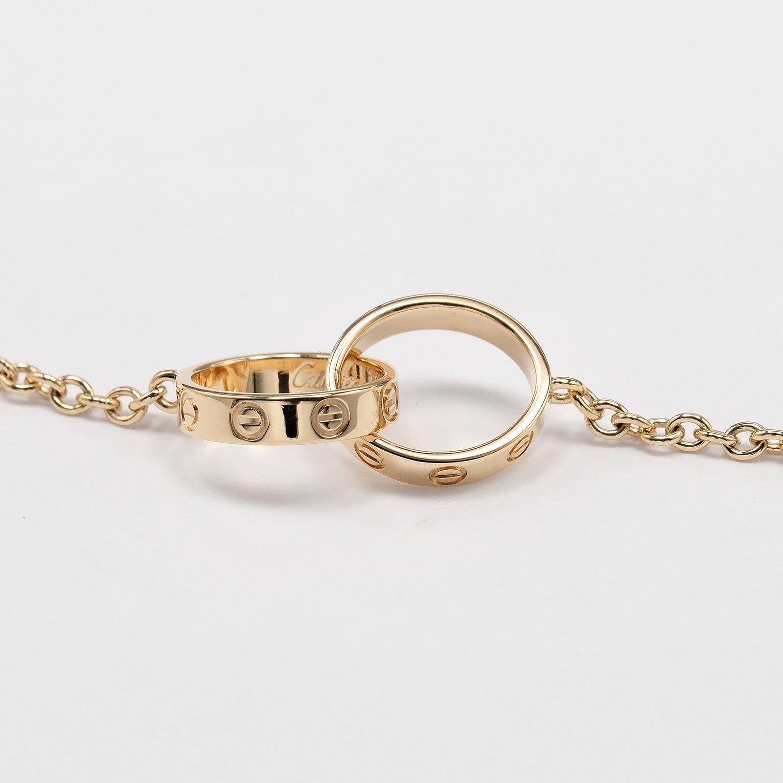 Cartier Love Interlocking 18K Yellow Gold Gold Yellow_Gold Bracelet Jewelry (Pre-Owned)