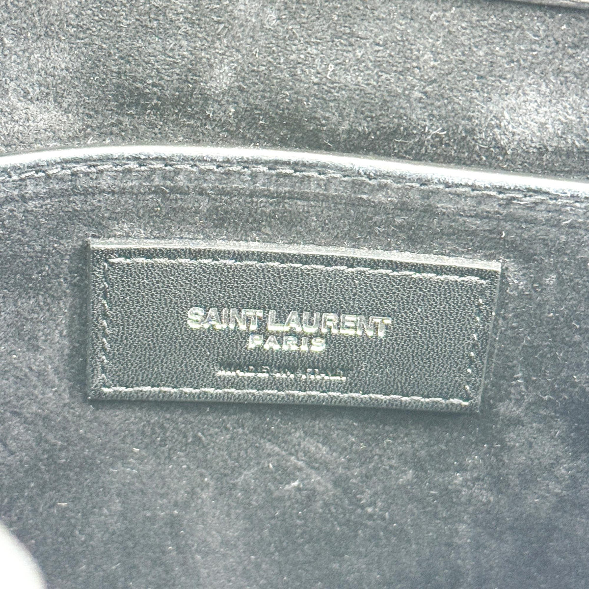 Saint Laurent Sunset Leather Black Calfskin Crossbody Bag Bag (Pre-Owned)