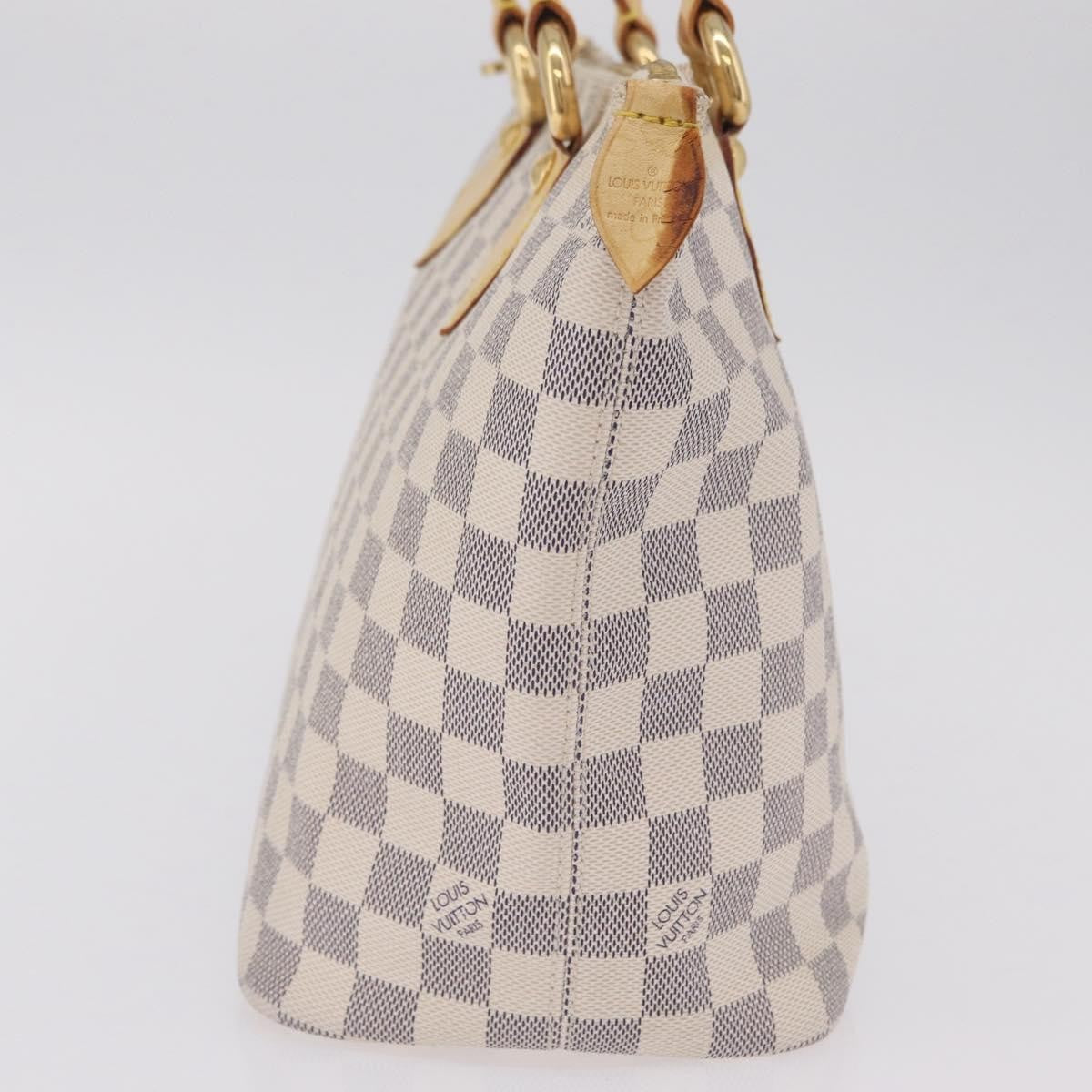 Louis Vuitton Saleya Damier White Canvas Handbag (Pre-Owned)