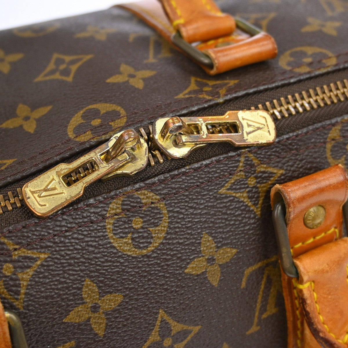 Louis Vuitton Keepall Monogram Canvas Brown Canvas Travel Bag Bag (Pre-Owned)