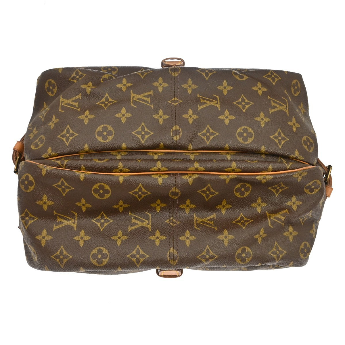 Louis Vuitton Saumur Monogram Canvas Brown Canvas Handbag (Pre-Owned)