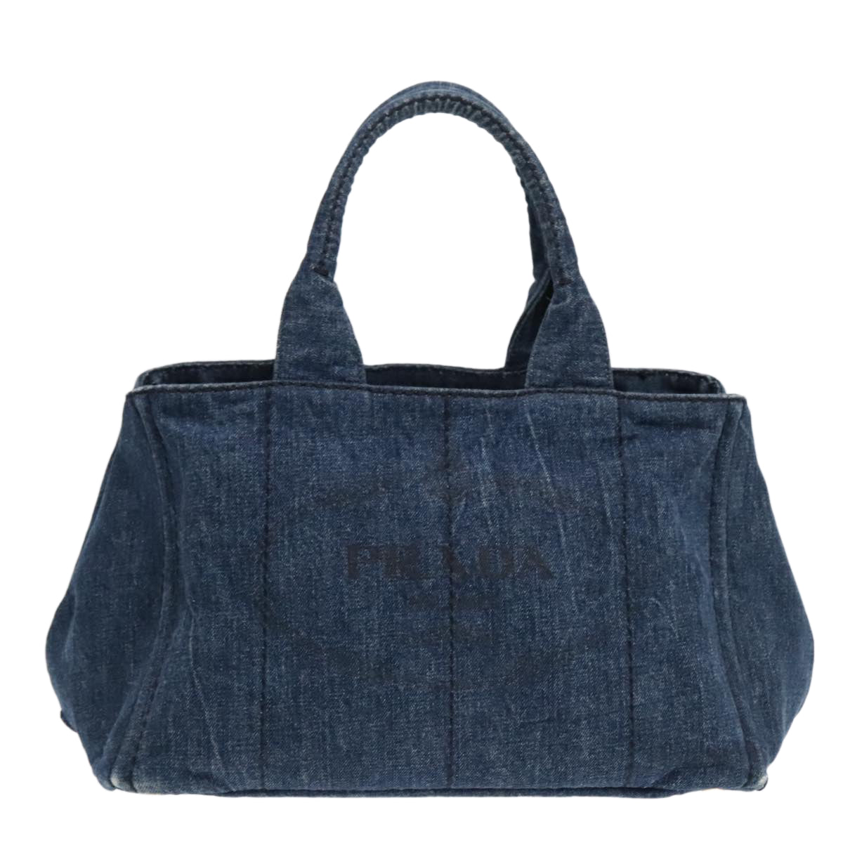 Prada Canapa Blue Denim - Jeans Handbag (Pre-Owned)