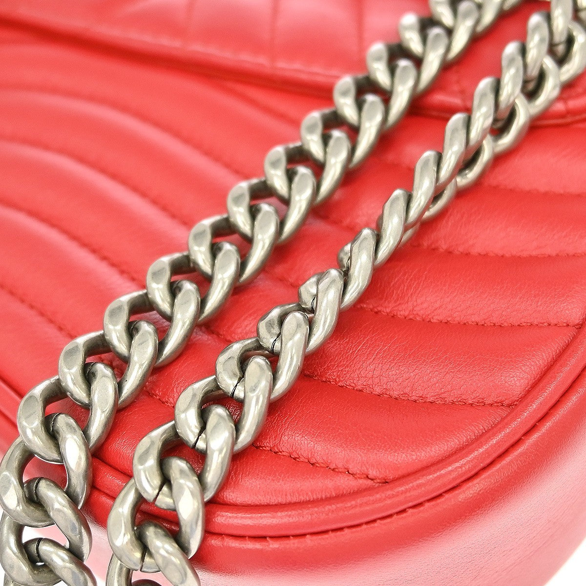 Louis Vuitton New Wave Chain Limited Edition Love Lock Quilted Leather Pink Leather Handbag (Pre-Owned)