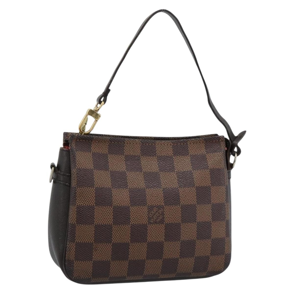 Louis Vuitton Trousse Make Up Damier Canvas Brown Canvas Clutche & Pouche Bag (Pre-Owned)