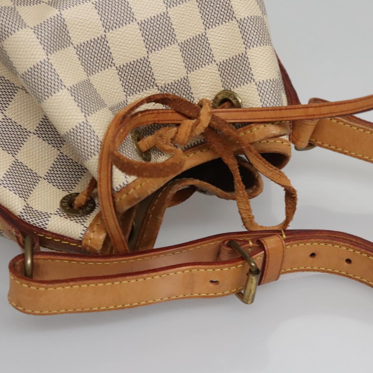 Louis Vuitton Noé Bb Grey Canvas Shoulder Bag (Pre-Owned)
