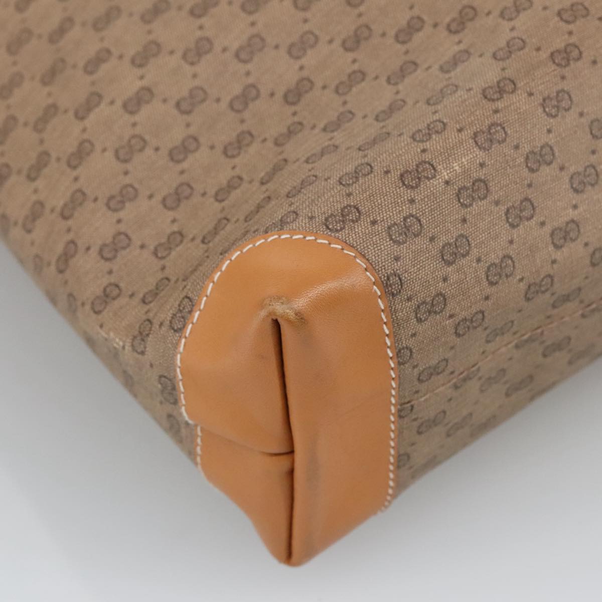 Gucci Micro Small Gg Canvas Beige Canvas Tote Bag (Pre-Owned)