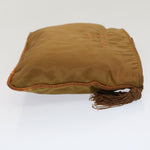 Prada Tessuto Khaki Synthetic Clutch Bag (Pre-Owned)