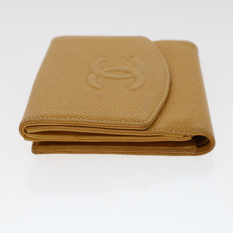 Chanel Yellow Leather Wallet  (Pre-Owned)