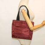 Prada Tessuto Red Synthetic Handbag (Pre-Owned)