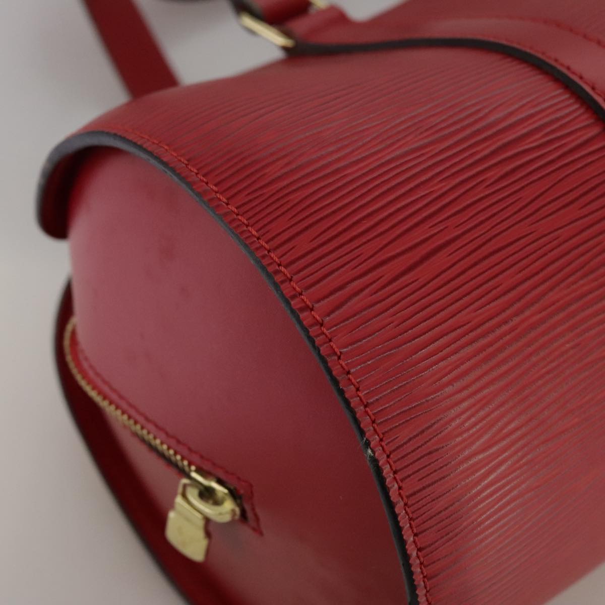Louis Vuitton Soufflot Red Leather Handbag (Pre-Owned)