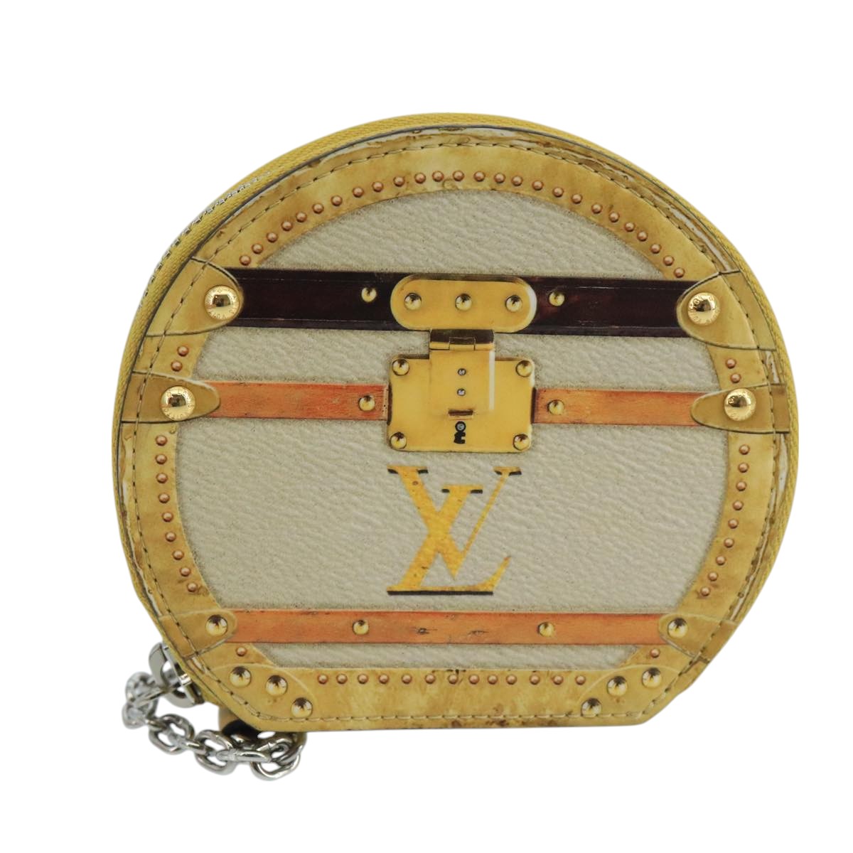 Louis Vuitton Micro Boite Chapeau Yellow Leather Wallet  (Pre-Owned)