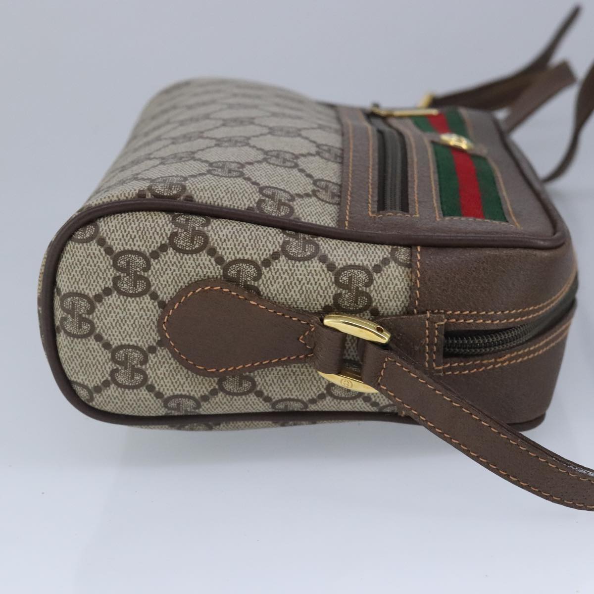 Gucci Ophidia Beige Canvas Shoulder Bag (Pre-Owned)