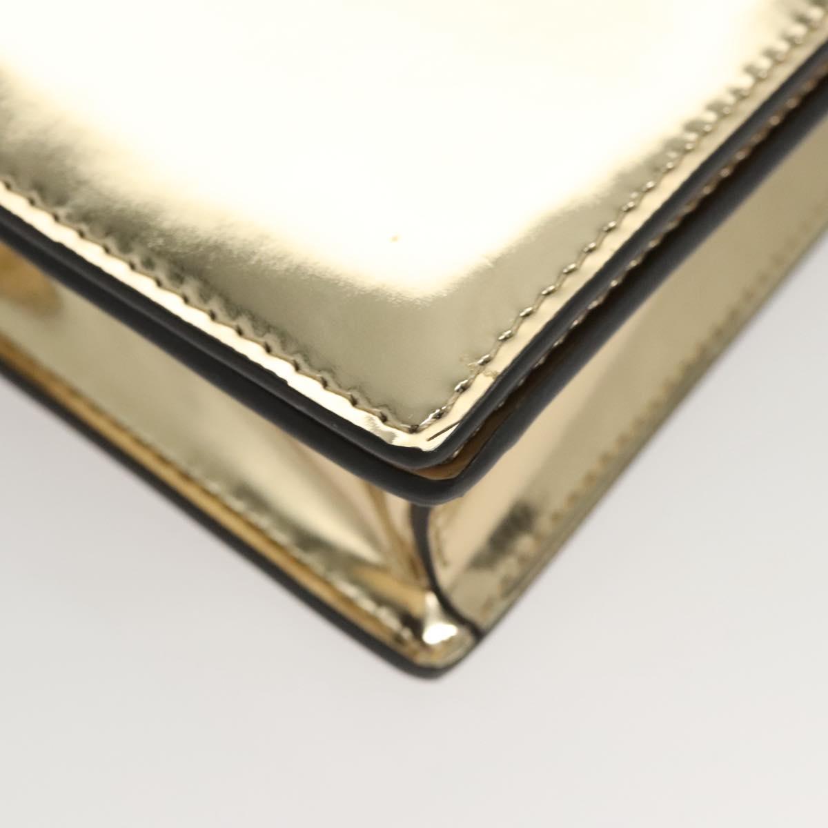 Versace Gold Patent Leather Shoulder Bag (Pre-Owned)
